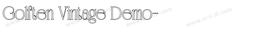 Golften Vintage Demo字体转换